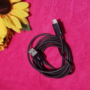 Micro USB-b to USB charger, black, 60", BOGO8